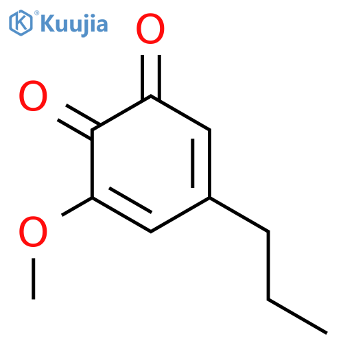 3,5-CYCLOHEXADIENE-1,2-DIONE, 3-METHOXY-5-PROPYL- structure