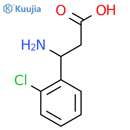 3-Amino-3-(2-chlorophenyl)propanoic acid structure