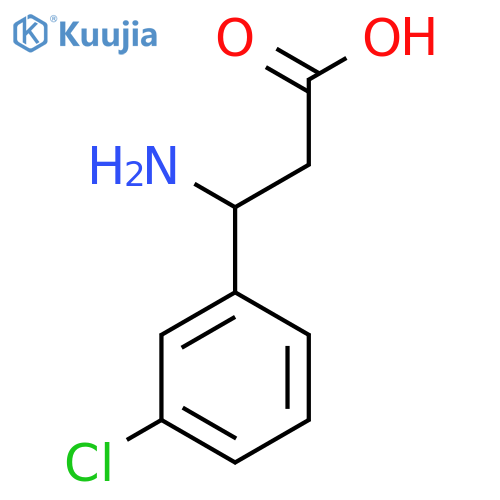 3-Amino-3-(3-chlorophenyl)propanoic acid structure