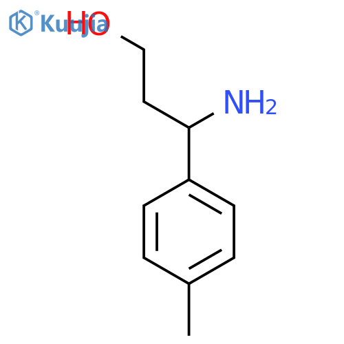 3-Amino-3-(4-methylphenyl)propan-1-ol structure