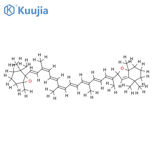 (5R,6S,5'R,8'R)-5,6:5',8'-diepoxy-5,6,5',8'-tetrahydro-beta,beta-carotene structure