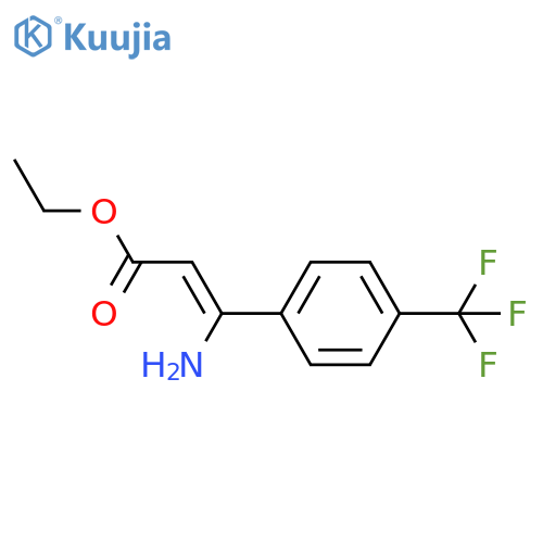 Ethyl 3-amino-3-(4-trifluoromethylphenyl)acrylate structure