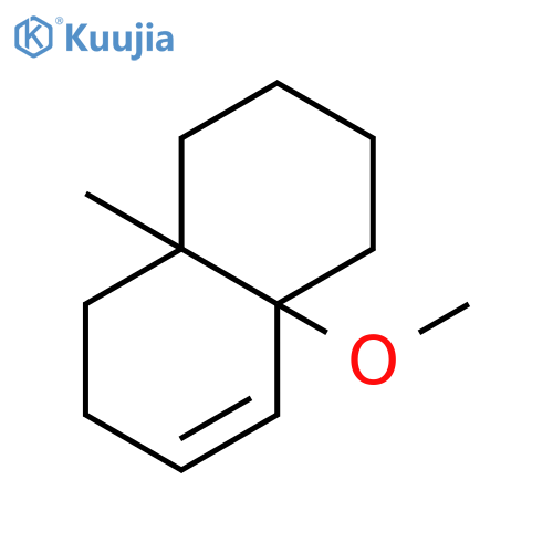 naphthalene,1,2,3,4,4a,5,6,8a-octahydro-8a-methoxy-4a-methyl-trans- structure