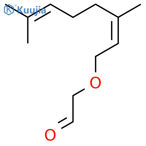 [(3,7-dimethyl-2,6-octadienyl)oxy]acetaldehyde structure