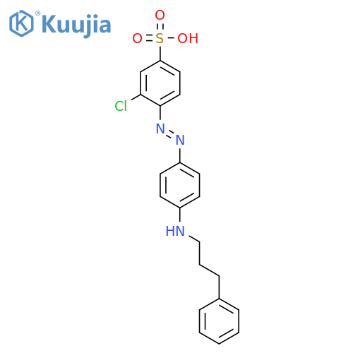 4-[[4-[(benzyl)ethylamino]phenyl]azo]-3-chlorobenzenesulphonic acid structure