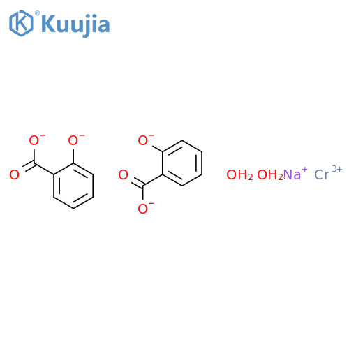 sodium diaquabis[salicylato(2-)-O1,O2]chromate(1-) structure