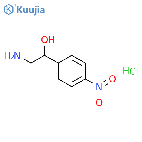 2-amino-1-(4-nitrophenyl)ethan-1-ol hydrochloride structure