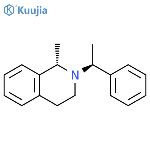 ISOQUINOLINE, 1,2,3,4-TETRAHYDRO-1-METHYL-2-[(1S)-1-PHENYLETHYL]-, (1S)- structure