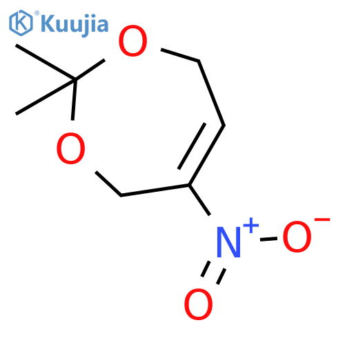 1,3-DIOXEPIN, 4,7-DIHYDRO-2,2-DIMETHYL-5-NITRO- structure