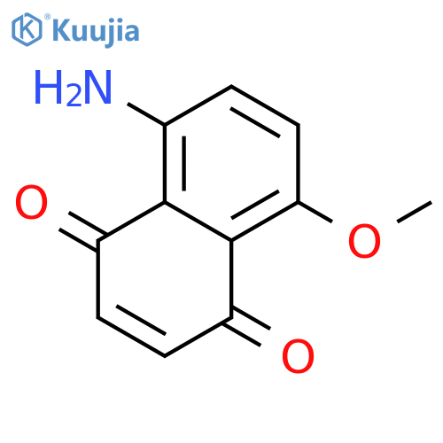 1,4-Naphthalenedione, 5-amino-8-methoxy- structure