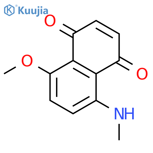 1,4-NAPHTHALENEDIONE, 5-METHOXY-8-(METHYLAMINO)- structure