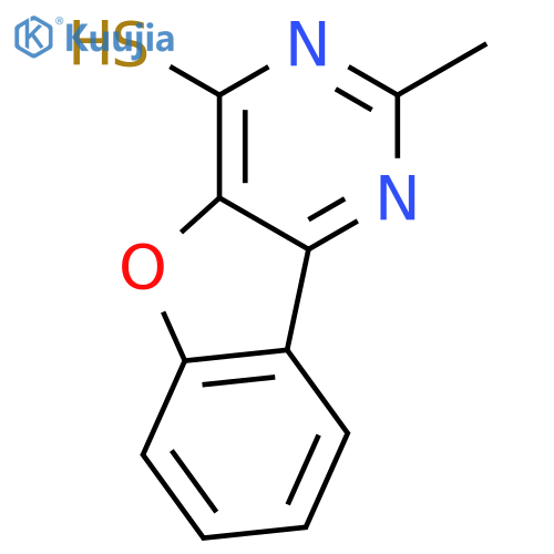 2-Methyl-benzo[4,5]furo[3,2-d]pyrimidine-4-thiol structure