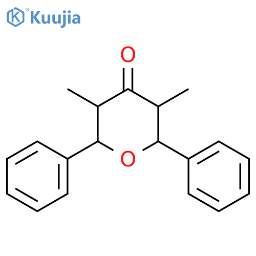 3,5-Dimethyl-2,6-diphenyldihydro-2H-pyran-4(3H)-one structure