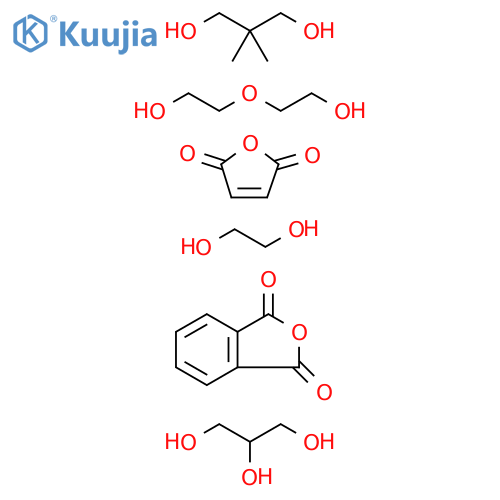 1,3-Isobenzofurandione,polymerwith2,2-dimethyl-1,3-propanediol,1,2-ethanediol,2,5-furandione,2,2'-oxybis[ethanol]and1,2,3-propanetriol structure