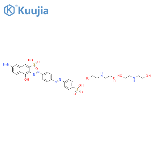 7-amino-4-hydroxy-3-[[4-[(4-sulphophenyl)azo]phenyl]azo]naphthalene-2-sulphonic acid, compound with 2,2'-iminodiethanol (1:2) structure