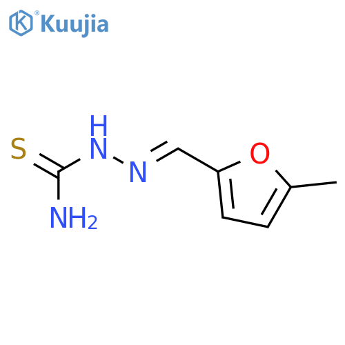 (E)-(5-methylfuran-2-yl)methylideneaminothiourea structure