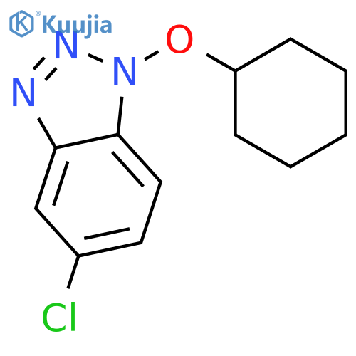 5-Chloro-1-(cyclohexyloxy)-1H-benzotriazole structure