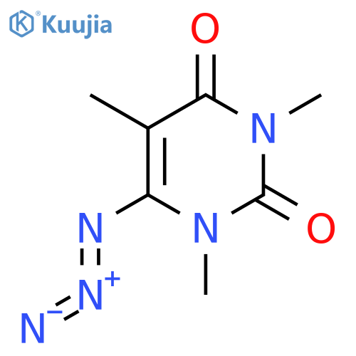 2,4(1H,3H)-PYRIMIDINEDIONE, 6-AZIDO-1,3,5-TRIMETHYL- structure