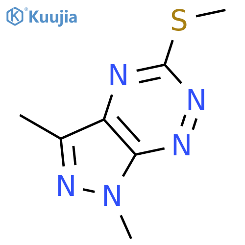 1H-Pyrazolo[4,3-e][1,2,4]triazine, 1,3-dimethyl-5-(methylthio)- structure