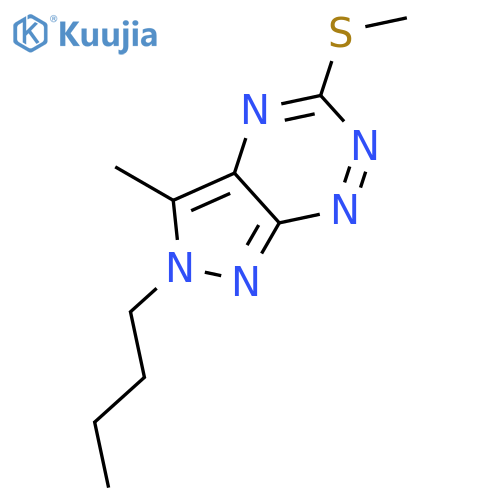 2H-PYRAZOLO[4,3-E][1,2,4]TRIAZINE, 2-BUTYL-3-METHYL-5-(METHYLTHIO)- structure