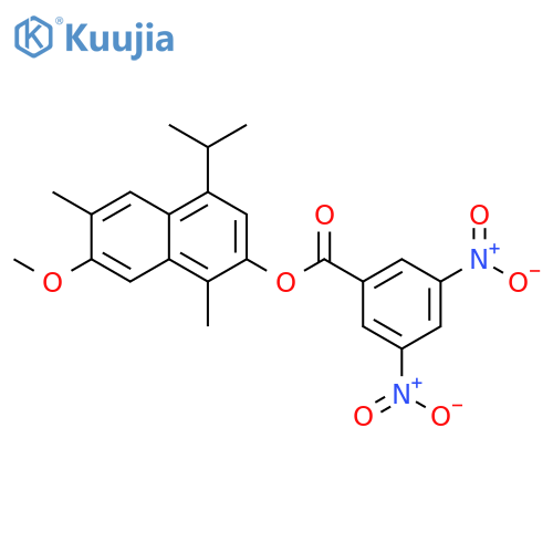 2-Naphthalenol, 7-methoxy-1,6-dimethyl-4-(1-methylethyl)-,3,5-dinitrobenzoate structure