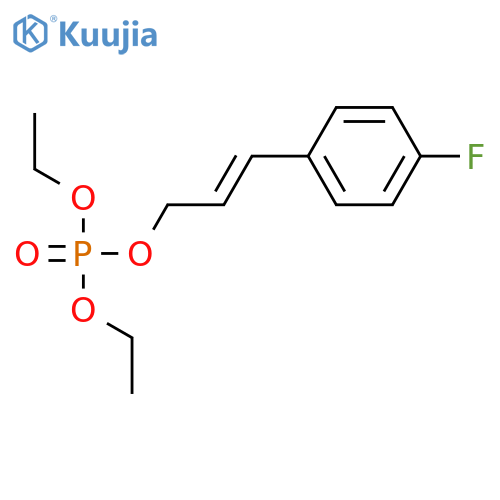 PHOSPHORIC ACID, DIETHYL 3-(4-FLUOROPHENYL)-2-PROPENYL ESTER structure