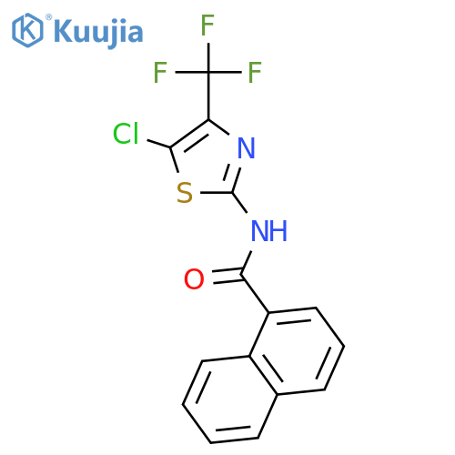 1-Naphthalenecarboxamide, N-[5-chloro-4-(trifluoromethyl)-2-thiazolyl]- structure