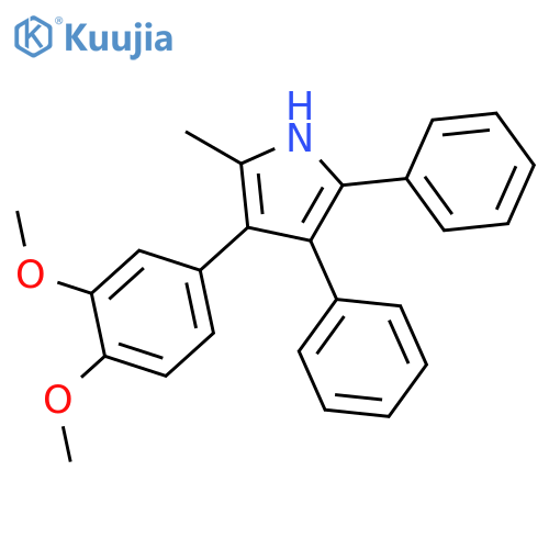 1H-Pyrrole, 3-(3,4-dimethoxyphenyl)-2-methyl-4,5-diphenyl- structure