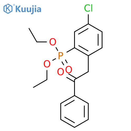 Phosphonic acid, [5-chloro-2-(2-oxo-2-phenylethyl)phenyl]-, diethyl ester structure