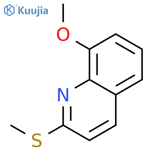 QUINOLINE, 8-METHOXY-2-(METHYLTHIO)- structure