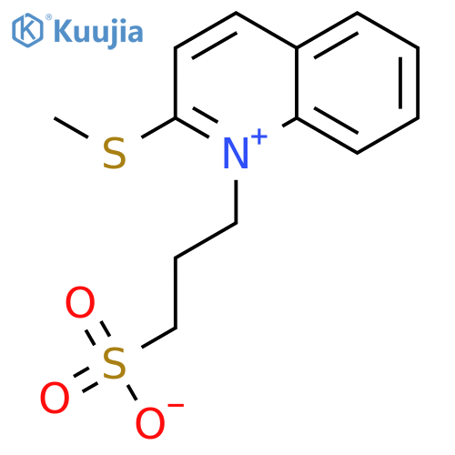 2-(methylthio)-1-(3-sulphonatopropyl)quinolinium structure