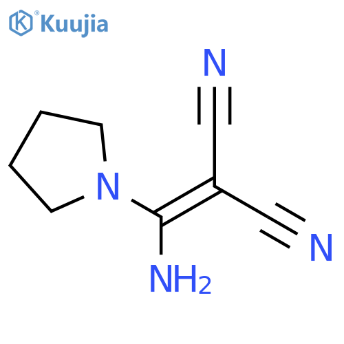 Propanedinitrile, (amino-1-pyrrolidinylmethylene)- structure