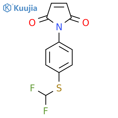 1-{4-(difluoromethyl)sulfanylphenyl}-2,5-dihydro-1H-pyrrole-2,5-dione structure