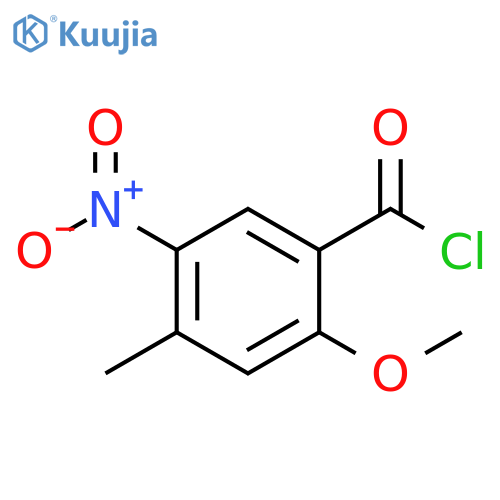 Benzoyl chloride, 2-methoxy-4-methyl-5-nitro- structure