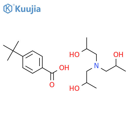 4-tert-butylbenzoic acid - 1,1',1''-nitrilotripropan-2-ol (1:1) structure