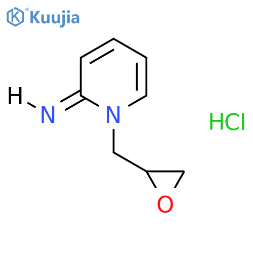 (2E)-1-(oxiran-2-ylmethyl)pyridin-2(1H)-imine hydrochloride (1:1) structure