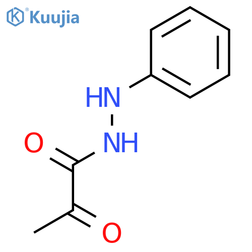 Propanoic acid, 2-oxo-, 2-phenylhydrazide structure
