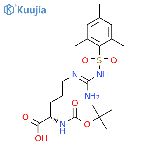 N-alpha-Boc-Nomega-(mesitylene-2-sulfonyl)-L-arginine cyclohexylammonium salt structure
