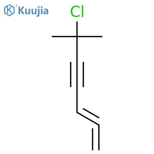 1,2-HEPTADIEN-4-YNE, 6-CHLORO-6-METHYL- structure