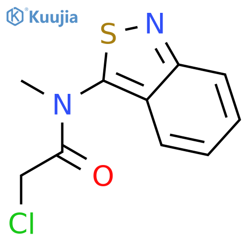 N-2,1-benzisothiazol-3-yl-2-chloro-N-methylacetamide structure