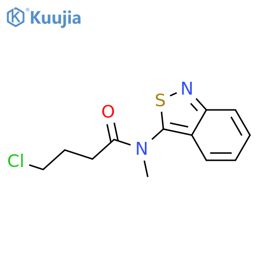 Butanamide,N-2,1-benzisothiazol-3-yl-4-chloro-N-methyl- structure