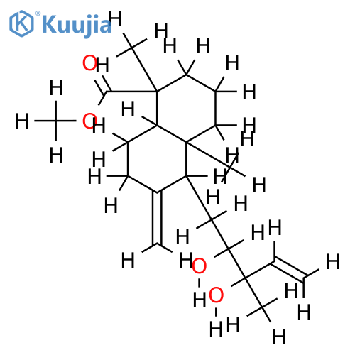 12R-12,13-dihydroxylabda-8(20),14-diene-19-oic acid methyl ester structure