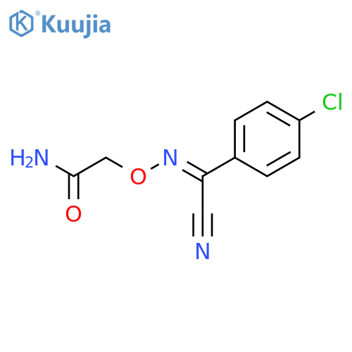 ACETAMIDE, 2-[[[(4-CHLOROPHENYL)CYANOMETHYLENE]AMINO]OXY]- structure