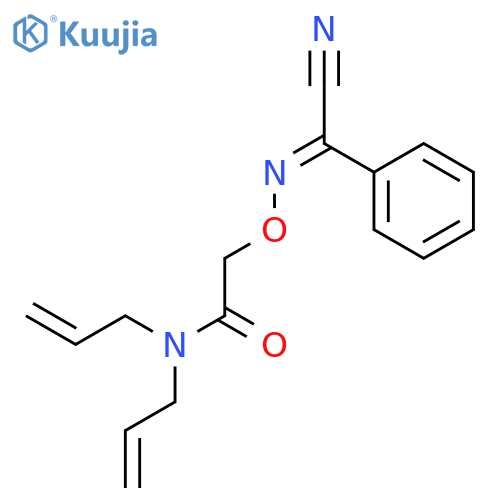 Acetamide, 2-[[(cyanophenylmethylene)amino]oxy]-N,N-di-2-propenyl- structure