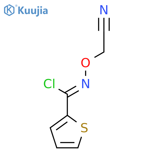 2-THIOPHENECARBOXIMIDOYL CHLORIDE, N-(CYANOMETHOXY)- structure