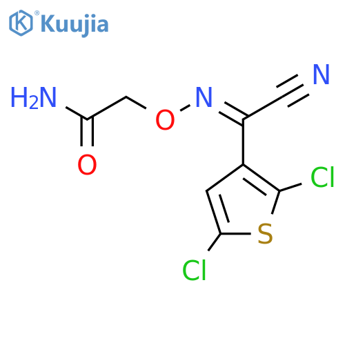 Acetamide, 2-[[[cyano(2,5-dichloro-3-thienyl)methylene]amino]oxy]- structure