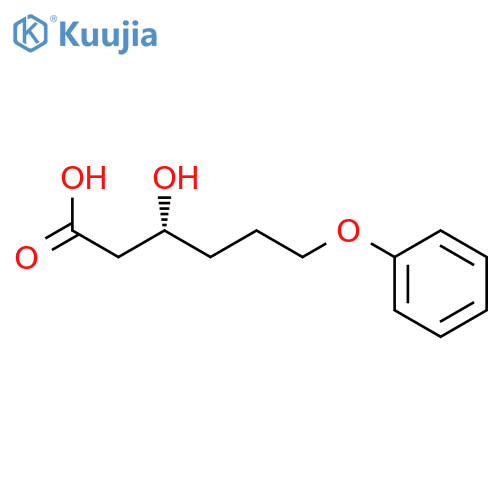 Hexanoic acid, 3-hydroxy-6-phenoxy-, (3R)- structure
