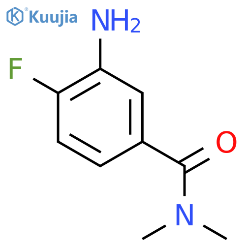 3-amino-4-fluoro-N,N-dimethylbenzamide structure