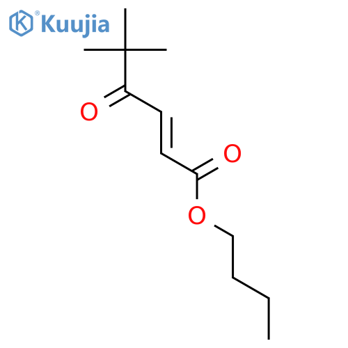 2-HEXENOIC ACID, 5,5-DIMETHYL-4-OXO-, BUTYL ESTER, (2E)- structure