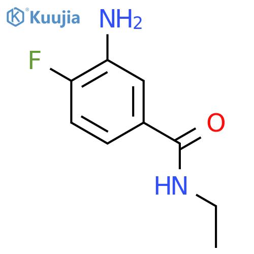 3-amino-N-ethyl-4-fluorobenzamide structure